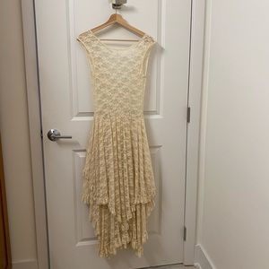 Free People French Courtship Lace Slip Dress Boho/Vintage XS